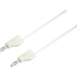 Cordon de mesure ultra-flexible 4 mm banane mâle - 10 A, accessoire de mesure pour électricien, garantie 3 ans.