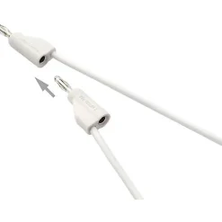 Cordon de mesure ultra-flexible 4 mm banane mâle - 10 A, accessoire de mesure pour électricien, garantie 3 ans.