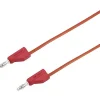 Cordon de mesure ultra-flexible 4 mm banane mâle - 10 A, accessoire de mesure pour électricien, garantie 3 ans.