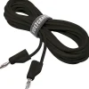 Cordon de mesure ultra-flexible 4 mm banane mâle - 10 A, accessoire de mesure pour électricien, garantie 3 ans.