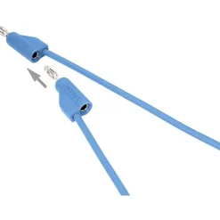Cordon de mesure ultra-flexible 4 mm banane mâle - 10 A, accessoire de mesure pour électricien, garantie 3 ans.