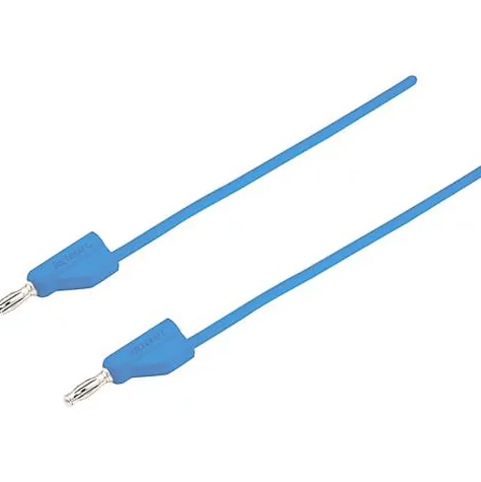 Cordon de mesure ultra-flexible 4 mm banane mâle - 10 A, accessoire de mesure pour électricien, garantie 3 ans.