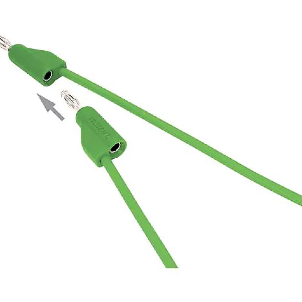 Cordon de mesure ultra-flexible 4 mm banane mâle - 10 A, accessoire de mesure pour électricien, garantie 3 ans.