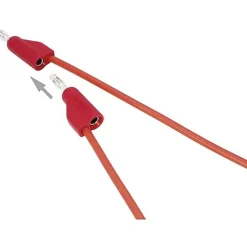 Cordon de mesure ultra-flexible 4 mm banane mâle - 10 A, accessoire de mesure pour électricien, garantie 3 ans.