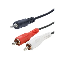Cordons Jack 3.5mm mâle / 2 RCA mâle