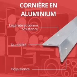 Corniere alu 30x30 ep 2 mm, Longueur : 2 metres - Comment Fer