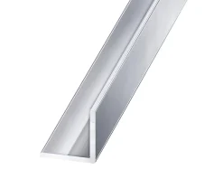 Cornière aluminium brillant 10 x 10 mm, 2,5 m
