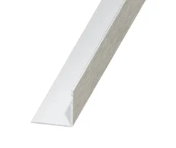 Cornière aluminium brossé 10 x 10 mm, 2,5 m