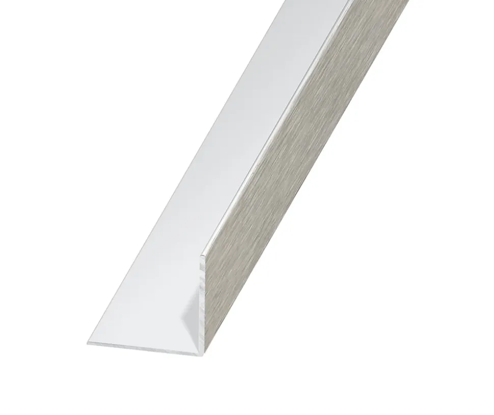 Cornière aluminium brossé 25 x 25 mm, 2,5 m