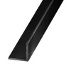 Cornière aluminium brossé noir 20 x 20 mm, 2,5 m