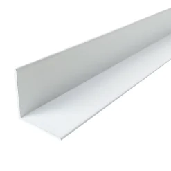Cornière en alu 20mm x20mm x1.3mm, lg 1000mm (Laqué blanc)