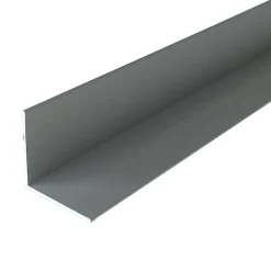 Cornière en alu 50mm x50mm x2.0mm, lg 1950mm (Anodisé argent)