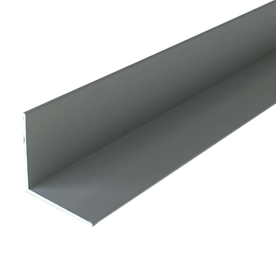 Cornière en alu 50mm x50mm x2.0mm, lg 1950mm (Anodisé argent)