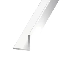 Cornière égale aluminium laqué blanc 20 x 20 mm, 1 m
