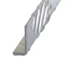 Cornière inégale damier aluminium brut 30 x 50 mm, 2 m