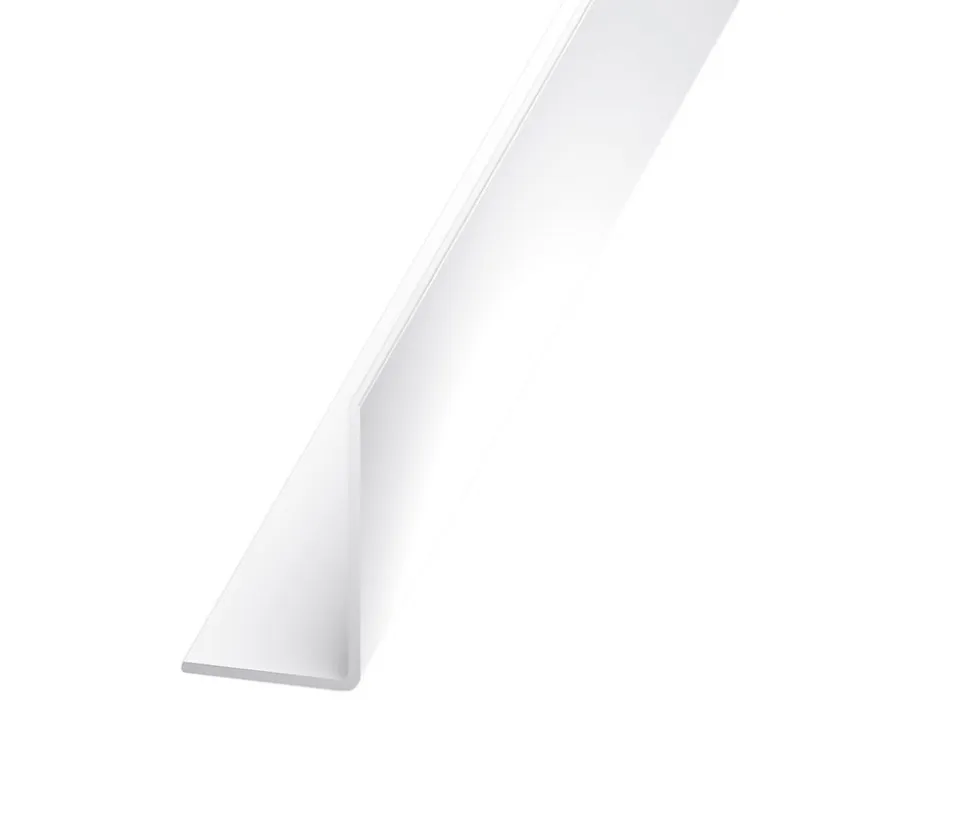 Cornière inégale PVC blanc 15 x 25 mm, 1 m