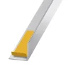 Cornière PVC inox auto-adhésive 20 x 20 mm, 1.30 m