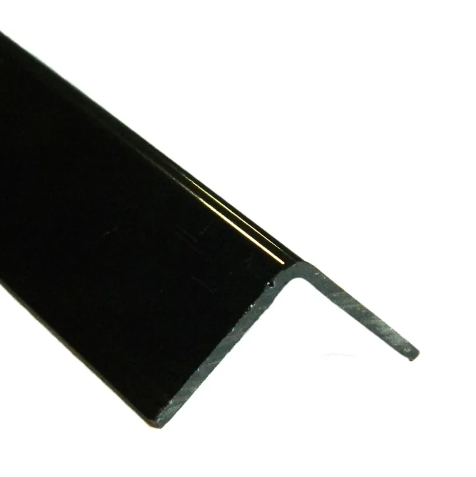 Cornière PVC laqué noir 20 x 20 mm, 2 m