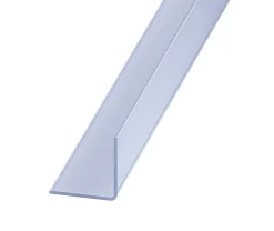 Cornière PVC transparent 20 x 20 mm, 2 m