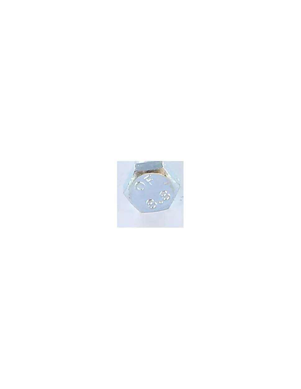 Corps de boulon filetage partiel Tête hexagonale TH M5X80 Classe 8.8 Acier zingué blanc - 1 pièce