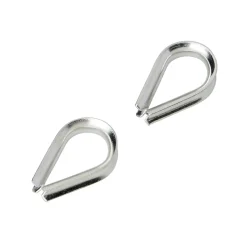 Cosse-coeur inox pour câble Ø. 4 mm vendue par 2