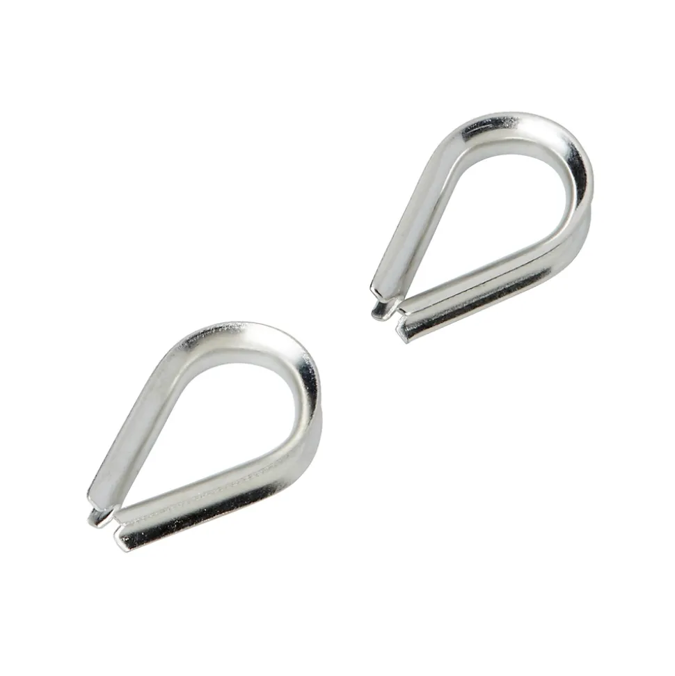 Cosse-coeur inox pour câble Ø. 4 mm vendue par 2