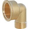 Coudé laiton femelle 20/27 (3/4") mâle 15/21 (1/2")
