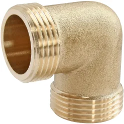 Coude laiton double Mâle 15/21 (1/2"), lot de 2
