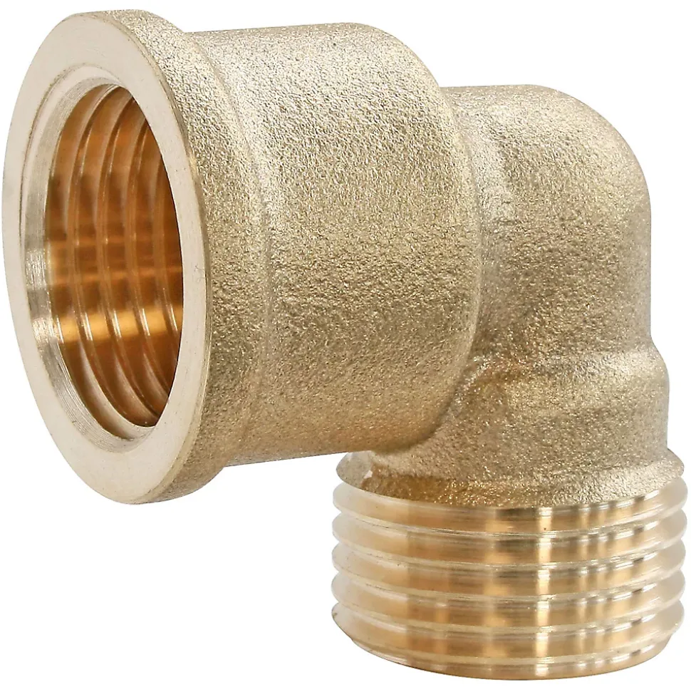 Coude laiton Mâle Femelle 15/21 (1/2"), lot de 2
