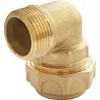 Coude laiton pour PE Ø32 - Mâle 26/34 (1")