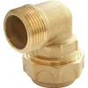 Coude laiton pour PE Ø25 - Mâle 20/27 (3/4")