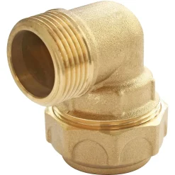 Coude laiton pour PE Ø25 - Mâle 20/27 (3/4")