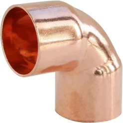 Coude petit rayon à souder embouts femelles angle 90° pour tube cuivre Ø14, lot de 10