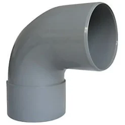 Coude PVC évacuation 87° mâle/femelle Ø100 Fitt