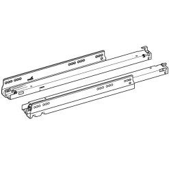 Coulisse Actro YOU XL à sortie totale 70 kg 500 mm Silent System compatible Push to open Silent gauche et droite