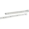 Coulisses à galets pour tiroirs, fixation dessous, en acier époxy Diall L.40 cm