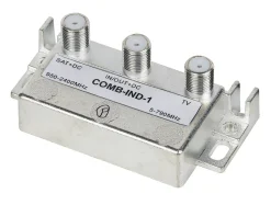 Coupleur / découpleur TV 2 entrées UHF/SAT - Fiche F