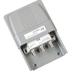 Coupleur TV/SAT blindé TNT Optex 2 entrées
