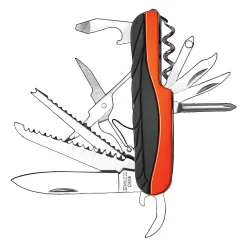 Couteau multifonction 15 en 1. Orange