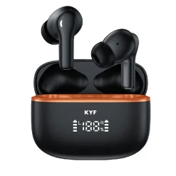 Écouteurs Bluetooth réduction bruit ANC -45dB, ENC -40dB et boitier de charge