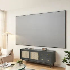 Écran de projection mural Väkhoga 120 pouces Full HD 4K 8K HDR gris en.casa