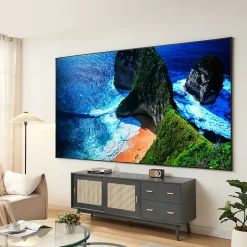 Écran de projection mural Väkhoga 120 pouces Full HD 4K 8K HDR gris en.casa