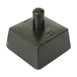 Crapaudine fonte ø16 mm - acier noir
