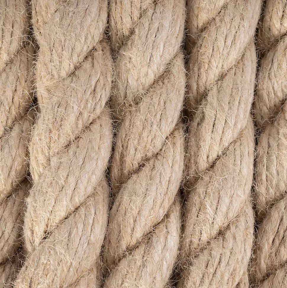 Creative Deco 10m Corde de Jute Epaisseur 40mm - Personnalisation Possible Tous les 5m - Corde Solide - Torsadé Fibres Naturelles