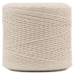 Creative Deco 3mm x 300m Corde Macramé Fil de Coton Beige - +/- 0,5 mm Épaisseur - Ficelle de 12 Plis - Cordelette Naturel