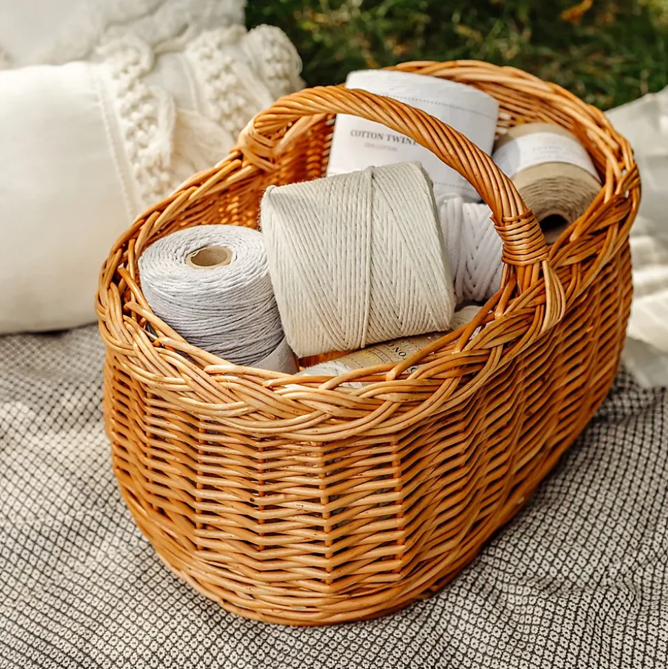 Creative Deco 3mm x 300m Corde Macramé Fil de Coton Beige - +/- 0,5 mm Épaisseur - Ficelle de 12 Plis - Cordelette Naturel