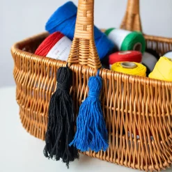 Creative Deco 3mm x 200m Corde Macramé Bleu - Fil de Coton et Polyester - +/- 0.5 mm Épaisseur - Decoration Jardinage Emballage