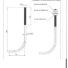 Crosse ancrage M14X300 +3 Ecrou +2 Rondelle Acier zingué - 100 pièces