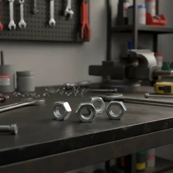 Écrou hexagonal acier zingué Diall ø20 mm - 4 pièces