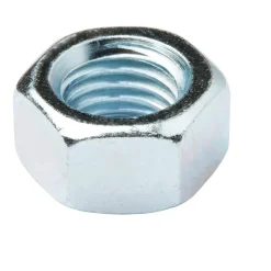 Écrous hexagonaux en acier zingué ø 18 - 10 pièces